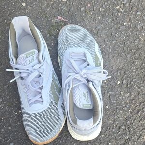 Reebok Women's Gray and Olive Sneakers